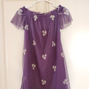 Off the shoulder flower dress